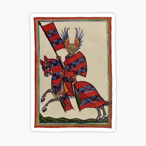 Aperçu de l'œuvre  avec un standard de bataille et une caparaçon correspondante pour le destrier. créée et vendue par WriterDan.