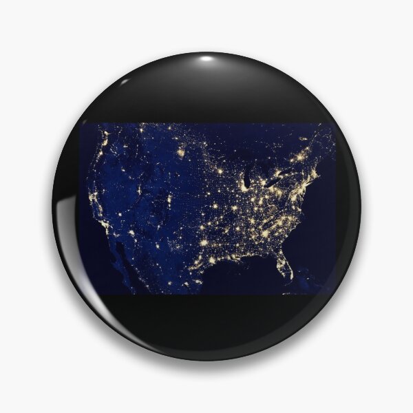 Item preview, United States at Night designed and sold by magnetarball.