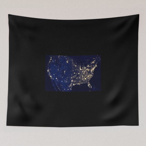 Item preview, United States at Night designed and sold by magnetarball.