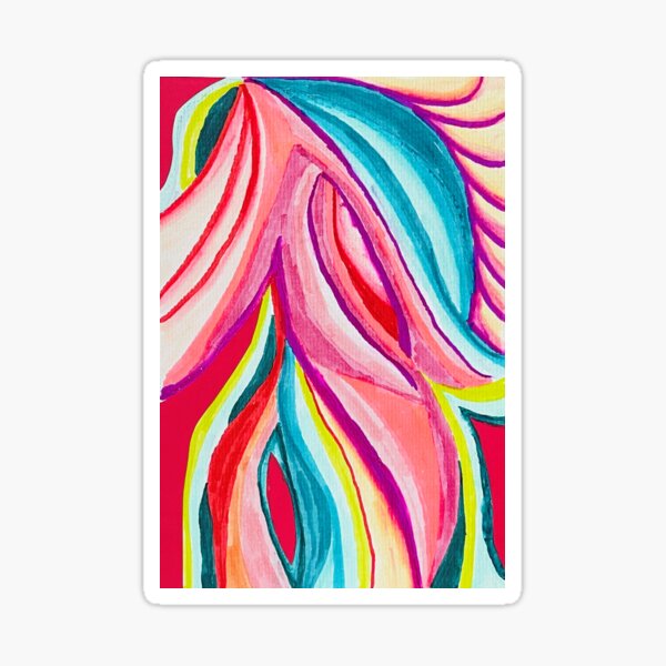Jewel Toned Abstract Sticker