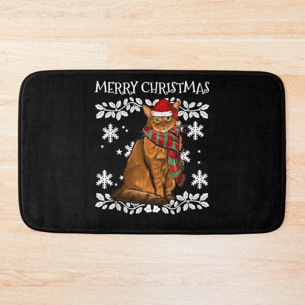 Item preview, Merry Christmas Ornament Somali Cat Xmas Santa designed and sold by shirleyfinley.
