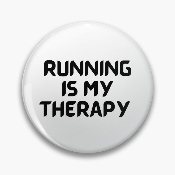 Item preview, Running Is My Therapy In Black designed and sold by Indra Agrawal.
