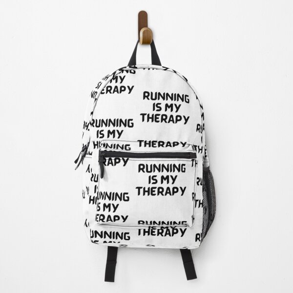 Item preview, Running Is My Therapy In Black designed and sold by Indra Agrawal.