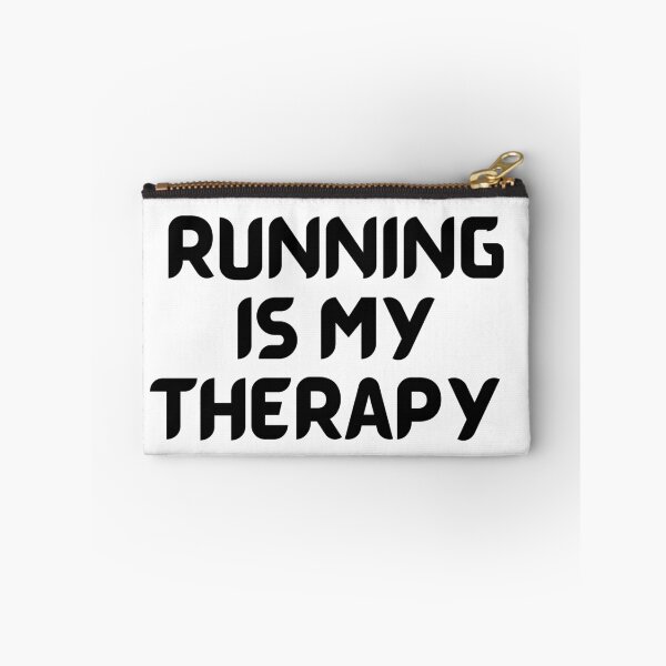 Item preview, Running Is My Therapy In Black designed and sold by Indra Agrawal.