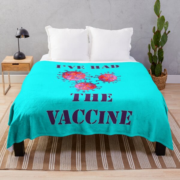 Item preview, I'VE HAD THE VACCINE - purple text designed and sold by janeynic.