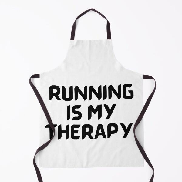 Item preview, Running Is My Therapy In Black designed and sold by Indra Agrawal.