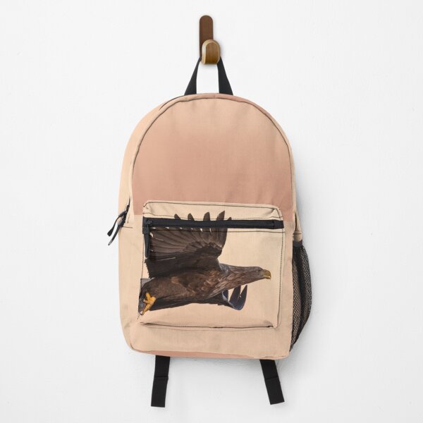 Item preview, White-tailed eagle flying in the sunset with a fish in its talons in Norway designed and sold by C-B-Stuedal.
