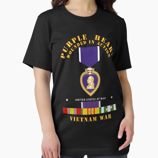 Vista previa del artículo con la obra «Corazón púrpura - WIA w VN SVC con cinta de corazón púrpura», diseñado y vendido por Military Insignia Products.