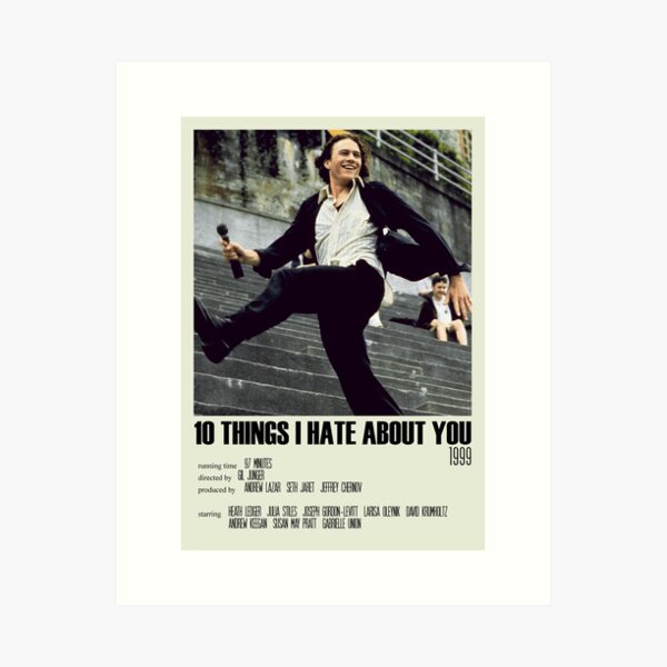10 Things I Hate About You Alternative Poster Art Movie Large (3) Art Print