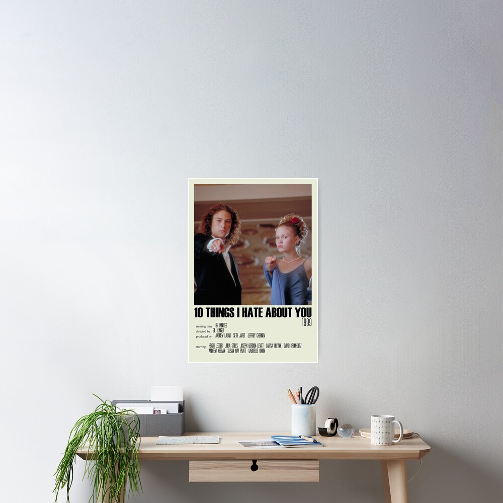 Movies Similar To 10 Things I Hate About You "10 Things I Hate About You Alternative Poster Art Movie Large (2