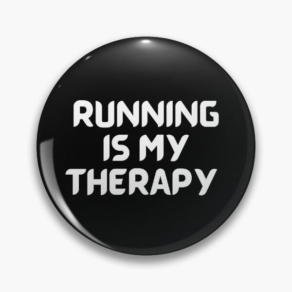 Item preview, Running Is My Therapy In White designed and sold by Indra Agrawal.