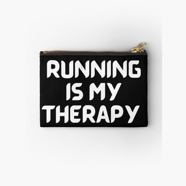 Item preview, Running Is My Therapy In White designed and sold by Indra Agrawal.