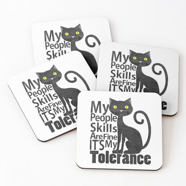 Item preview, Copy of My People Skills Are Fine It S My Tolerance introvert funny cat. designed and sold by Rajpramanik.