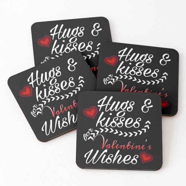 Item preview, hugs and  kisses for  valentine's  wishes design  designed and sold by M Mariatique.
