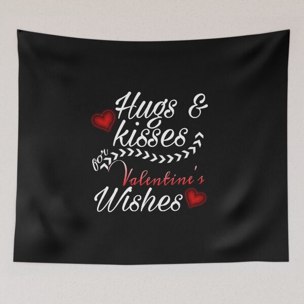 Item preview, hugs and  kisses for  valentine's  wishes design  designed and sold by M Mariatique.