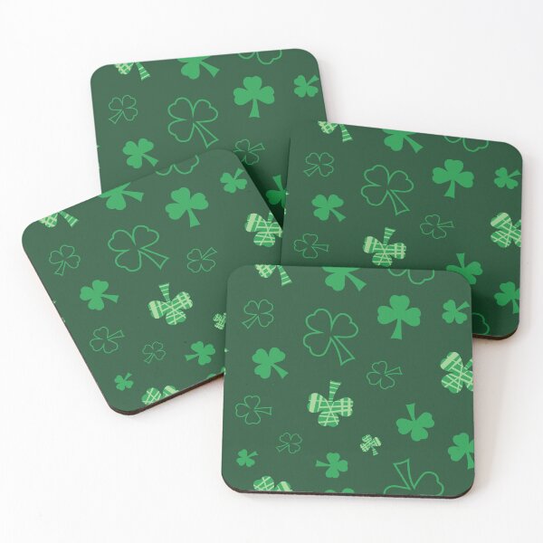 Item preview, St. Patricks day Shamrock Tumble green designed and sold by Meg M Studio.