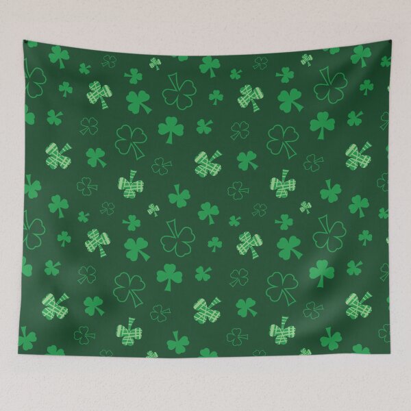 Item preview, St. Patricks day Shamrock Tumble green designed and sold by Meg M Studio.