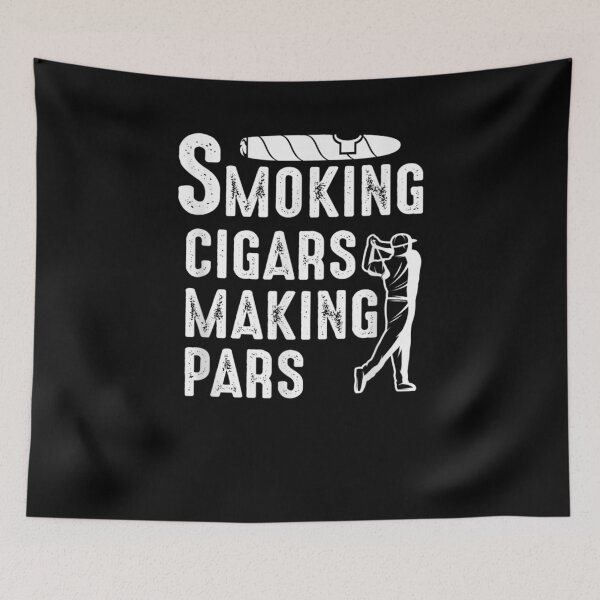 Item preview, Smoking Cigars Making Pars Golf Funny Gift designed and sold by shirleyfinley.