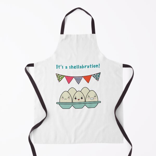 Item preview, Its A Shellabration, its a Celebration, Egg Joke, Egg Pun (white) designed and sold by GoodMoodFood.