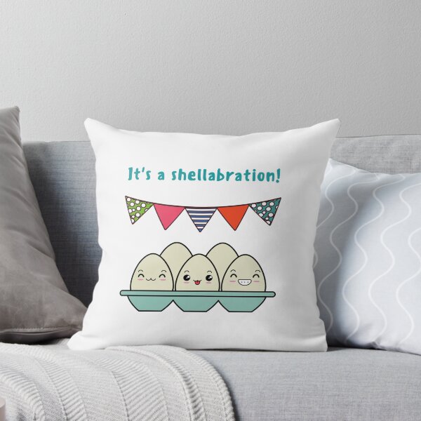Item preview, Its A Shellabration, its a Celebration, Egg Joke, Egg Pun (white) designed and sold by GoodMoodFood.