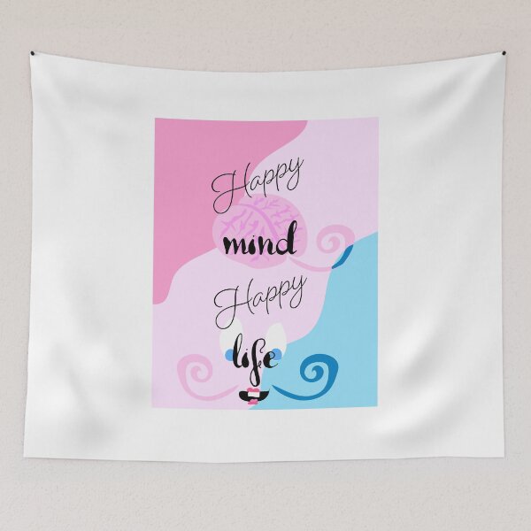 Item preview, Happy mind happy life  designed and sold by Gabrielle Freitas.