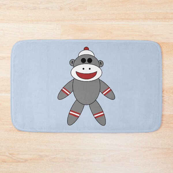 Item preview, Cute Sock Monkey On Blue designed and sold by Orchard Berry.
