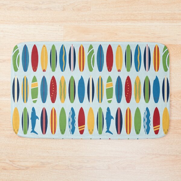 Item preview, Surfing Danger - Shark Among the Surfboards  designed and sold by VintageStyle.