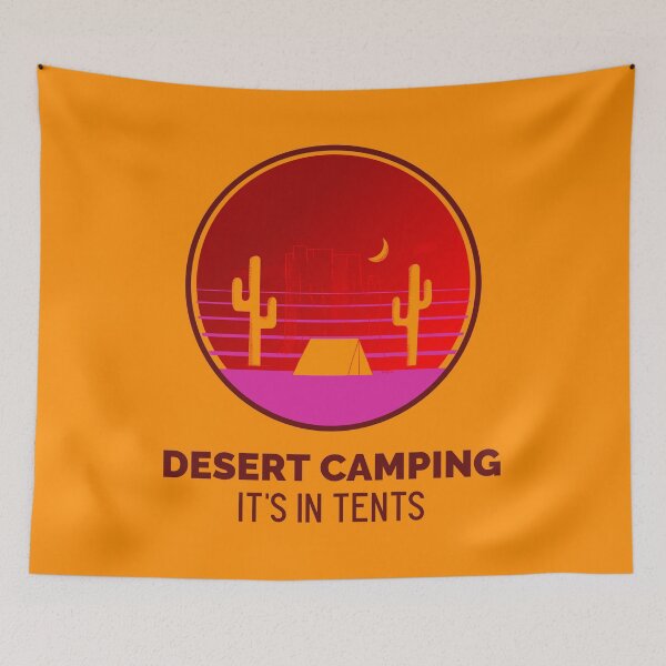 Aperçu de l'œuvre Camping dans le désert créée et vendue par Pinu005.