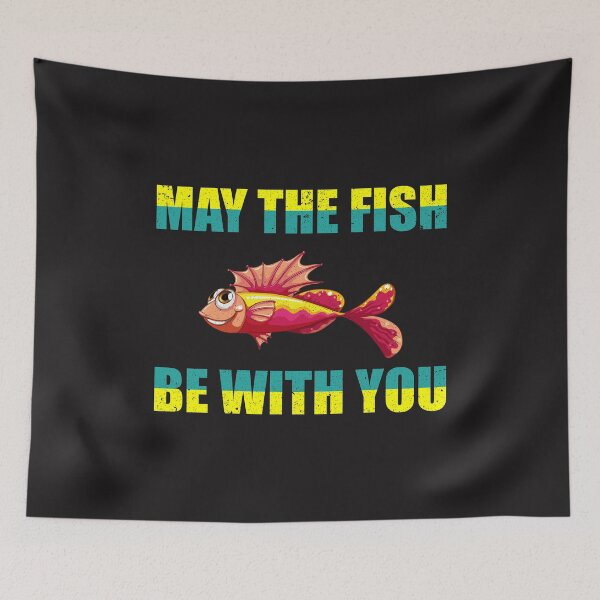 Item preview, May the Fish Be With You | Fathers Day Gift | Fathers Day Fishing | Funny Fishing Shirt | Fisherman Shirt | Unisex designed and sold by Ristinga.
