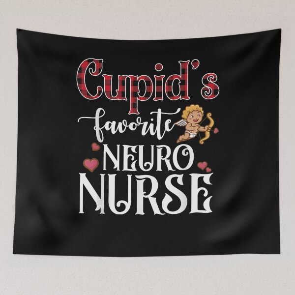 Item preview, Valentine Day Cupid Favorite Neuro Nurse Buffalo Plaid designed and sold by shirleyfinley.