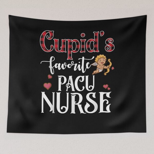 Item preview, Valentine Day Cupid Favorite Pacu Nurse Buffalo Plaid designed and sold by shirleyfinley.