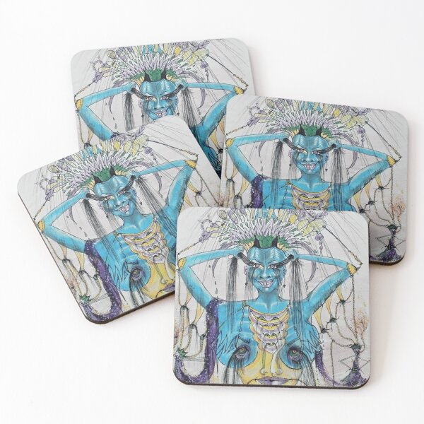 Item preview, Restless Eyelashes Swivel With The Blue Lady designed and sold by Sharonarona.