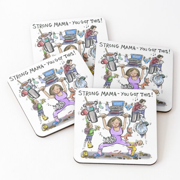 Item preview, Strong Mama: daily doodle design designed and sold by Hannah's  Doodles.