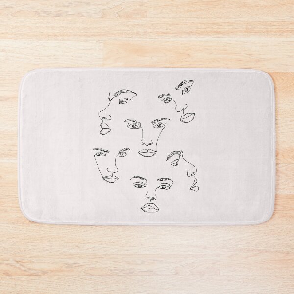 Item preview, Faces line drawing illustration - Cyra Natural designed and sold by TheColourStudy.