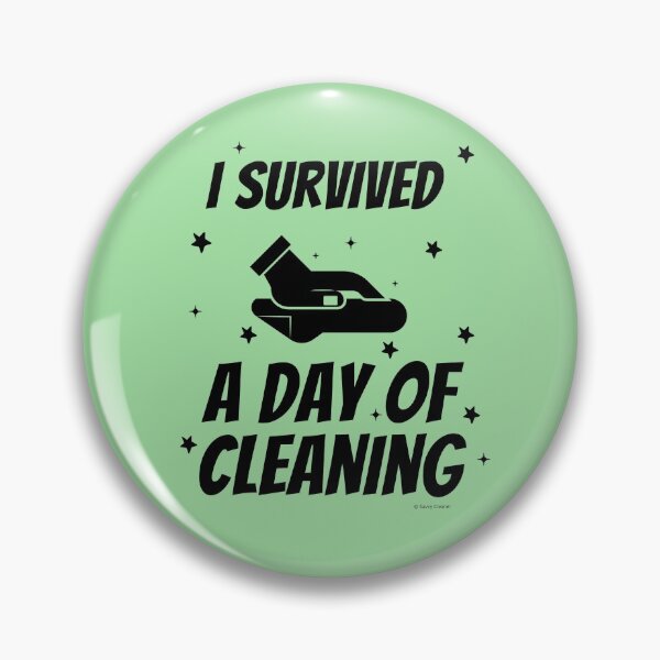 Item preview, Survived A Day Of Cleaning Fun Houskeeping Lady Gifts designed and sold by SavvyCleaner.
