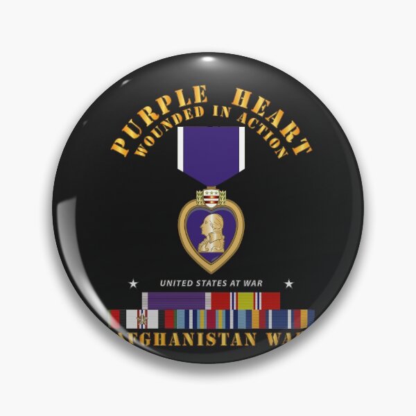Item preview, Purple Heart - WIA w Afghanistan SVC w Purple Heart Ribbon designed and sold by Military Insignia Products.