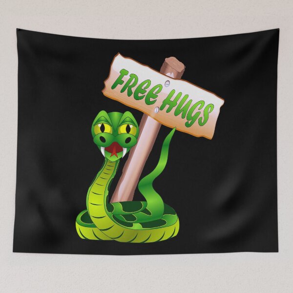 Item preview, Free Hugs Snake Design designed and sold by Paula Helit.