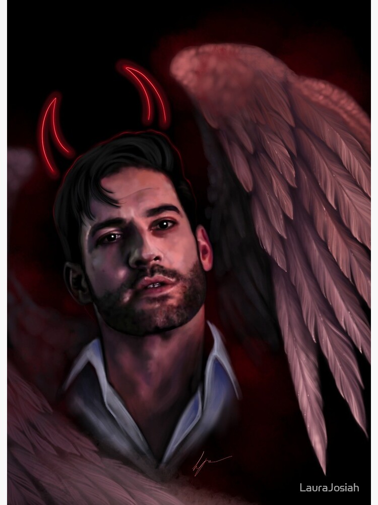 Lucifer - The Devil, Samael, Tom Ellis, Lucy, Heaven and Hell, Angels and  Demons, Lucifer Fan Art | Art Board Print
