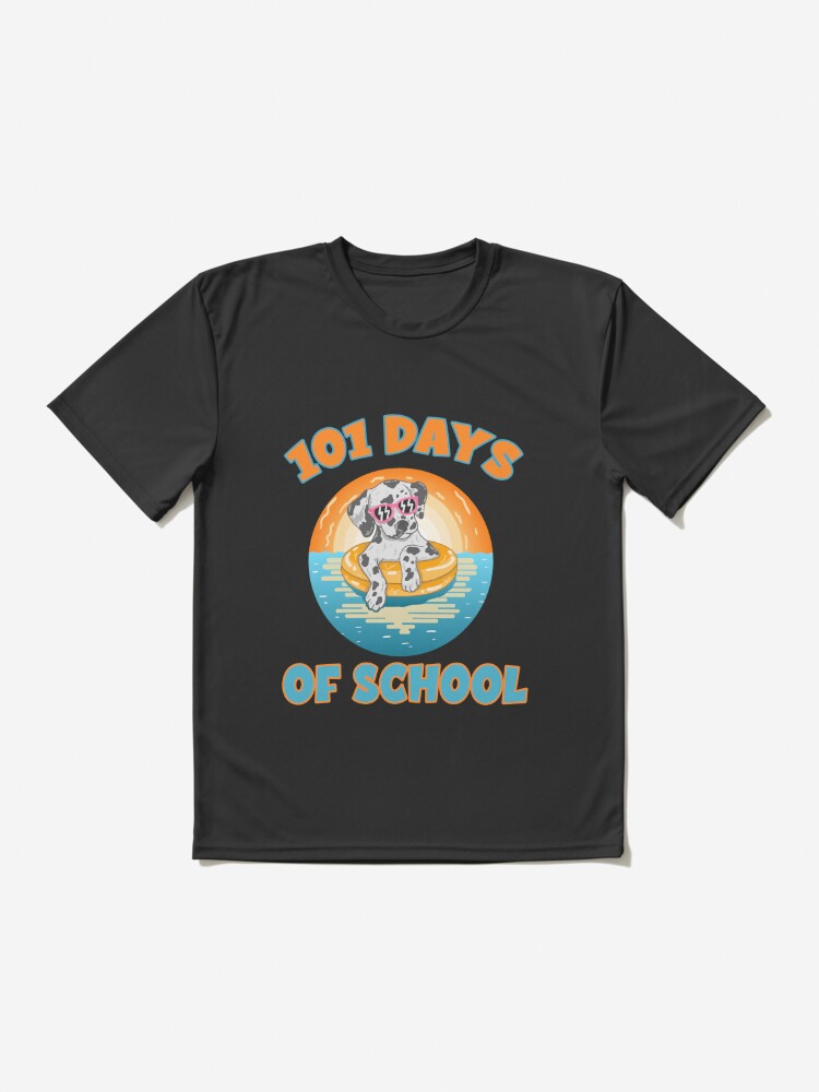 101 Days of School Dalmatian Dog Teachers Kids Gift T-Shirt