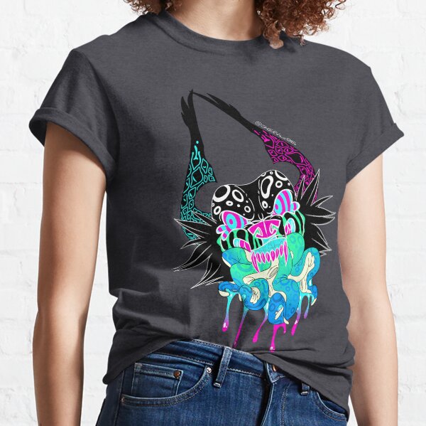 Trippy rave wolf  Classic T-Shirt