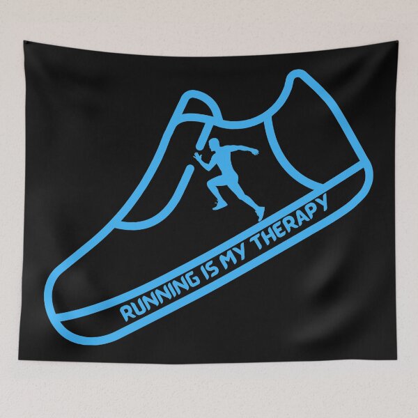 Item preview, Running Is My Therapy On Shoe designed and sold by Indra Agrawal.