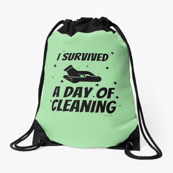 Item preview, Survived A Day Of Cleaning Fun Houskeeping Lady Gifts designed and sold by SavvyCleaner.