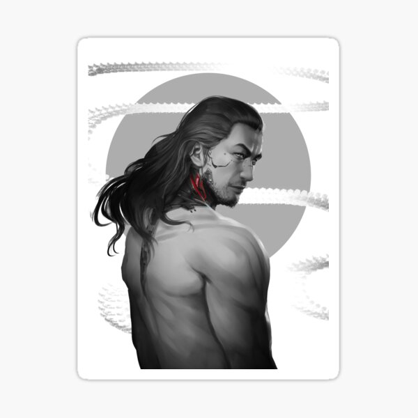 Takemura Black and White Sticker