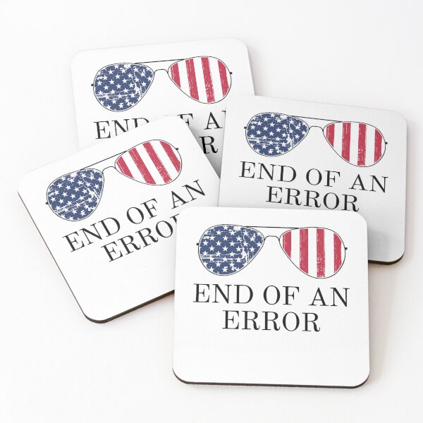 Item preview, Joe Biden "End of an Error" Aviator Sunglasses Inauguration Political Quote Humor designed and sold by ZEROXCOOL.