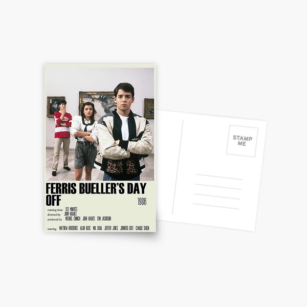 Ferris Bueller's Day Off Alternative Poster Art Movie Large (2) Postcard