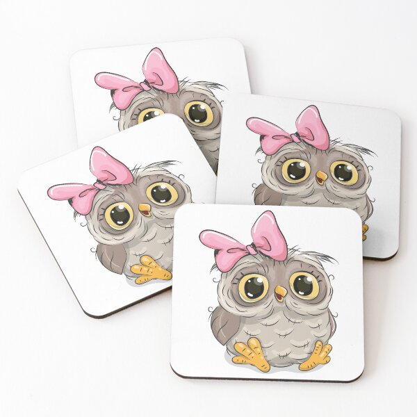 Item preview, Baby owl with a pink bow designed and sold by azomiross.