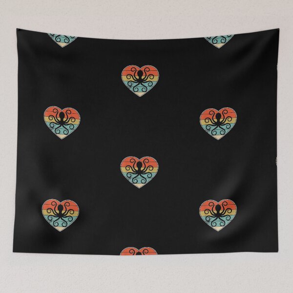 Item preview, Retro Vintage Octopus Heart Shirt Valentine Gift Tee designed and sold by PrintexDesigns.