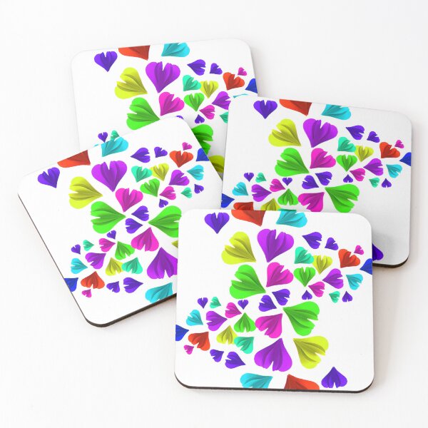 Item preview, Romantic colorful hearts T-Shirts designed and sold by MANINFEAR.