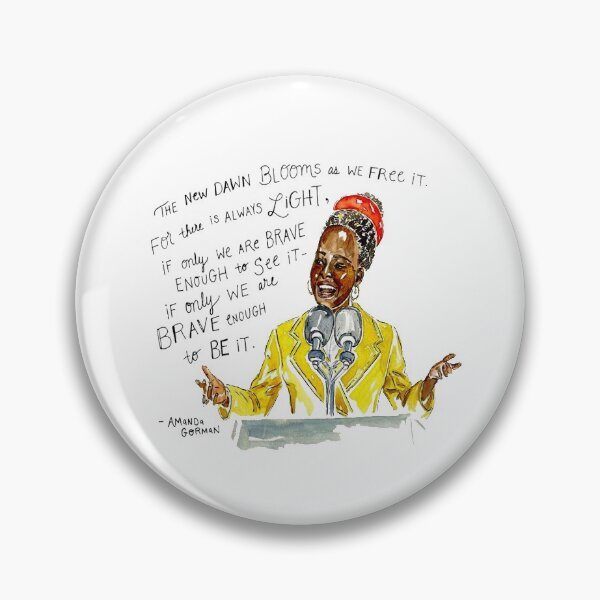 Item preview, AMANDA GORMAN  - There Is Always Light. If Only We Are Brave Enough To See It- If Only We Are Brave Enough To Be It. designed and sold by HINDAM4U.