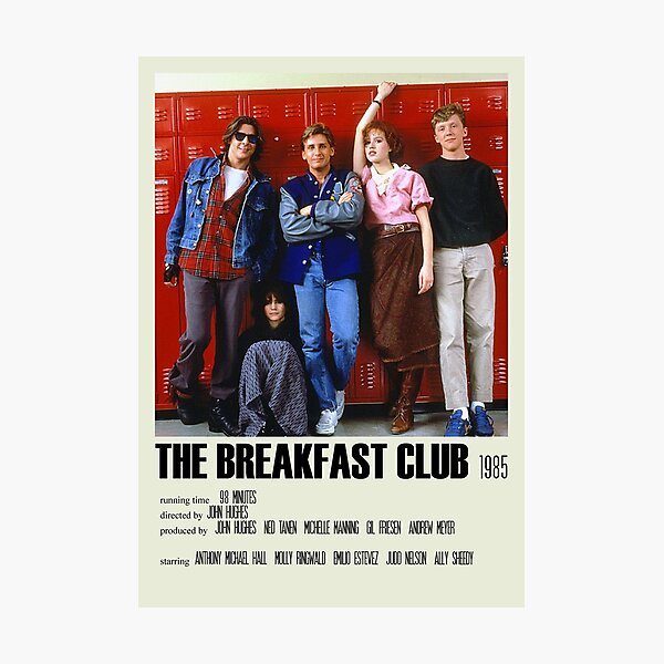 The Breakfast Club Alternative Poster Art Movie Large (2) Photographic Print